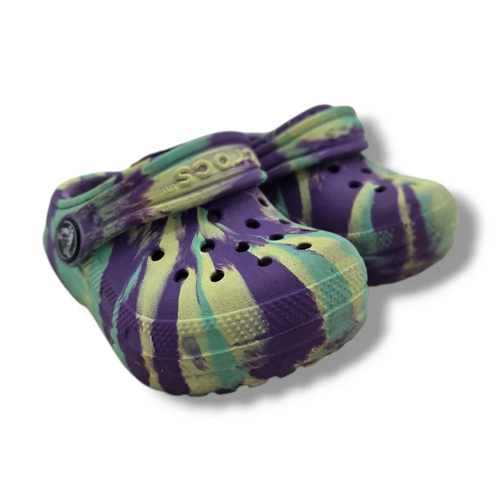 Crocs Classic Lined Clog Child 5 Tie Dye Slip On